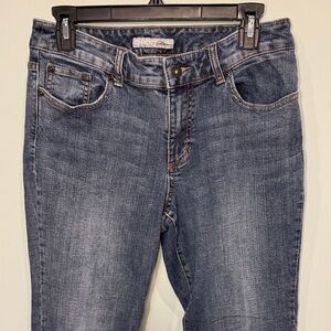 Chicos Platinum Classic Blue Denim Jeans Size 6/ Chicos .5